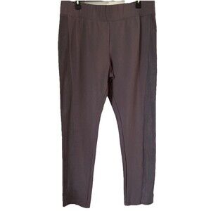 LOGO by Lori Goldstein Women's Pants Sz XL AnyWEAR Stretch Ankle Gray A295486